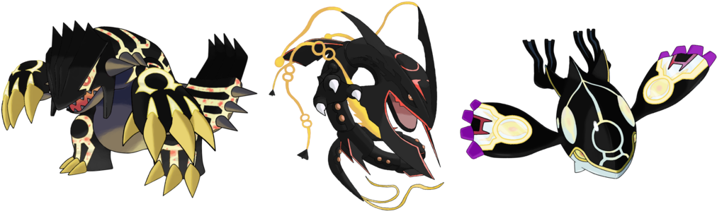 Shiny Primal Reversion And Shiny Mega Rayquaza By Coolshallow - Shiny Mega Primal Rayquaza (1024x327), Png Download