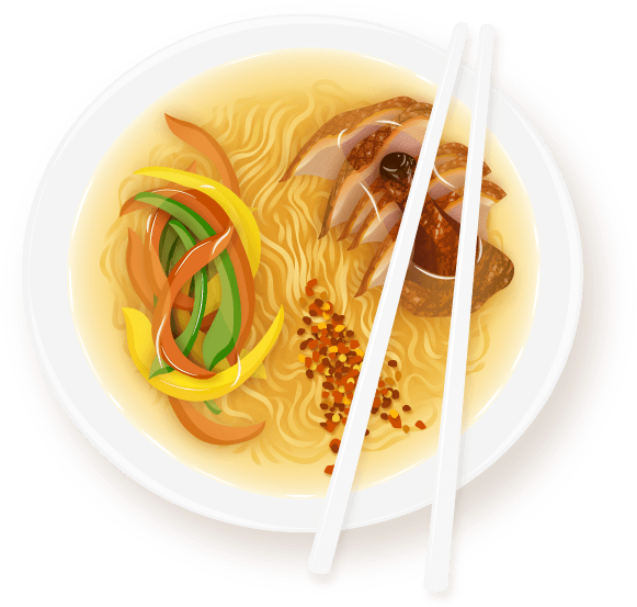 The Noodle Soup Oracle - Mobile App (596x565), Png Download