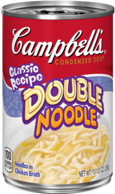 Double Noodle® Soup - Campbell's Double Noodle Soup (400x400), Png Download