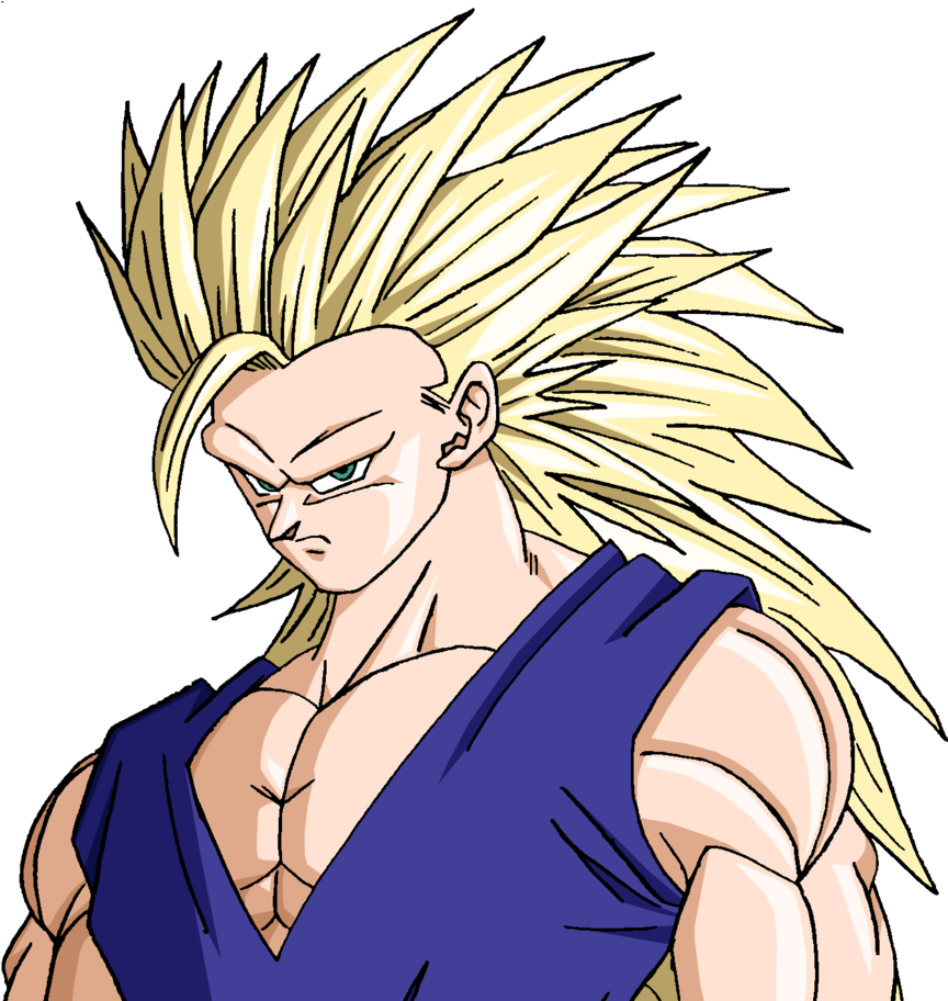 Png - Gohan Super Sayajin 3 (1024x911), Png Download
