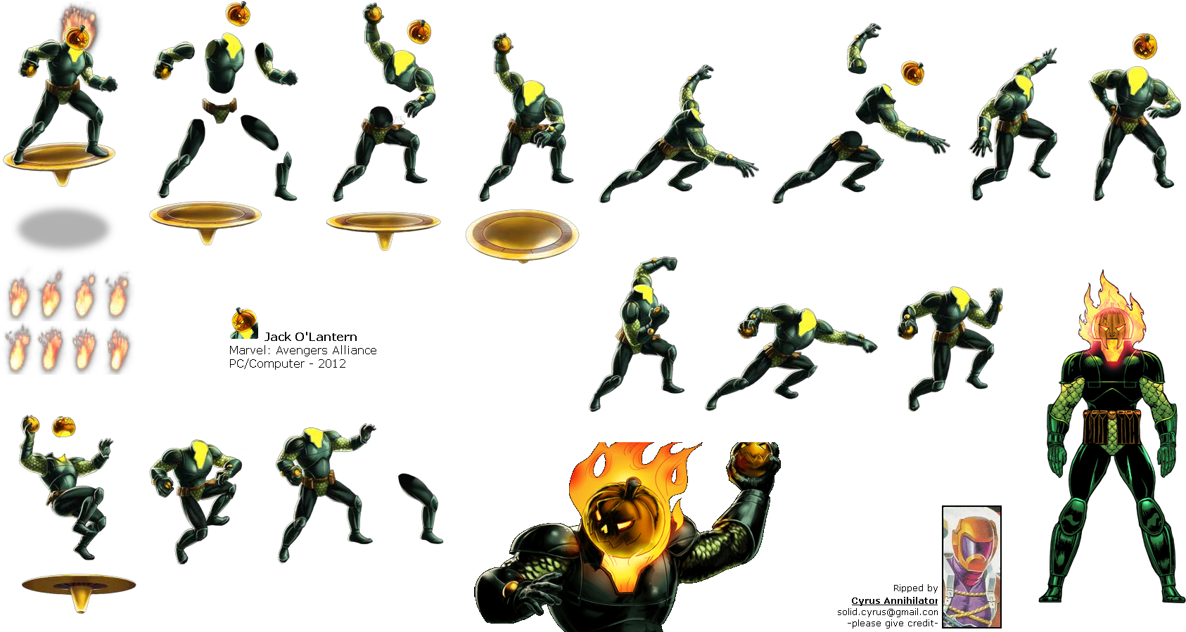 Click To View Full Size - Jack O Lantern Marvel Avengers Alliance (1700x910), Png Download