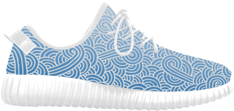 Ombre Blue And White Swirls Zentangle Grus Women's - Ombre Pink And White Swirls Doodles Backpack (1000x1000), Png Download