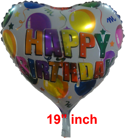 Happy Birthday Heart - Heart Happy Birthday Balloons Png (440x484), Png Download