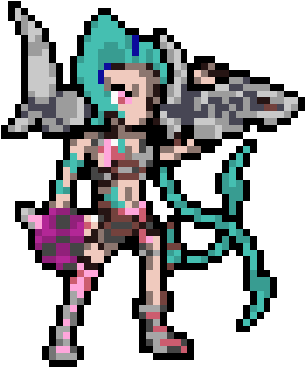 Lol Jinx - Pixel Art Jinx (460x560), Png Download