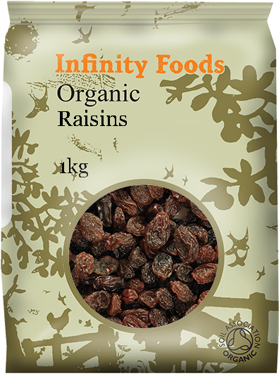Organic Raisins - Infinity Cacao Nibs - Raw - 125g (423x600), Png Download