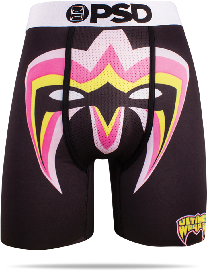 Ultimate Warrior Mask Boxer Shorts - Wwe Ultimate Warrior Mask (1000x1000), Png Download