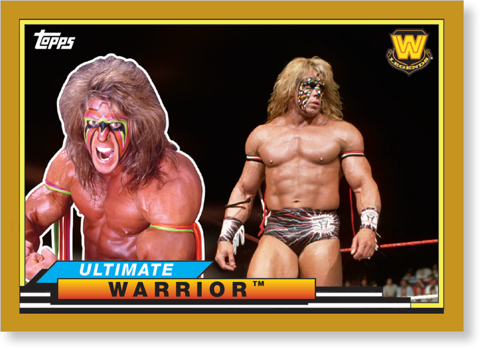 2018 Topps Wwe Heritage Ultimate Warrior Big Legends - Print: Ultimate Warrior Action, 10x8in. (2000x2000), Png Download