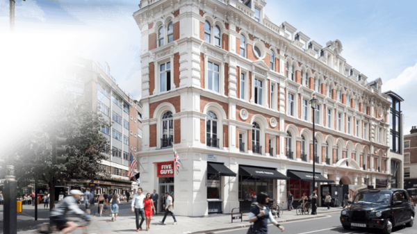 Five Guys (600x337), Png Download