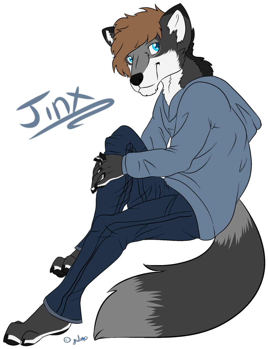 Jinx Gift Art - Sitting (900x1168), Png Download