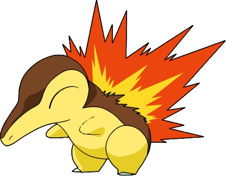 Shiny Cyndaquil Xy - Cyndaquil Shiny Png (450x350), Png Download