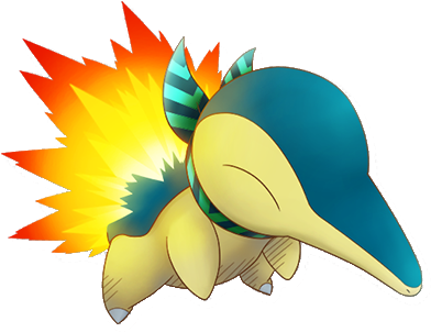 Art Of Cyndaquil From Pokémon Super Mystery Dungeon - Cyndaquil Mystery Dungeon (430x350), Png Download