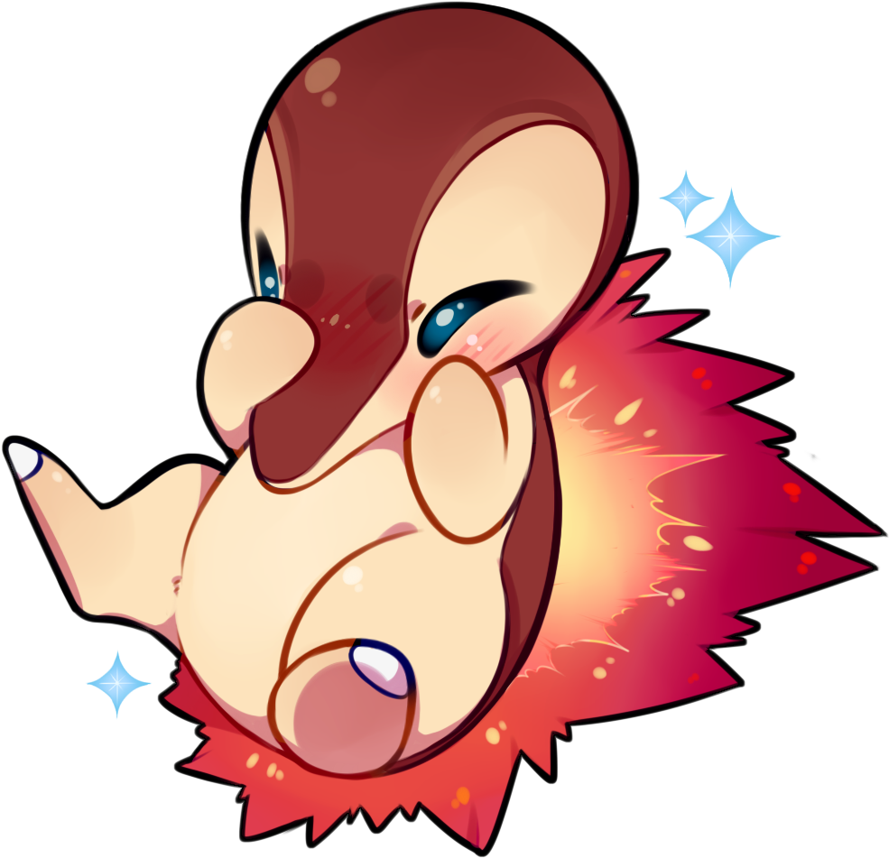 Cyndaquil Is Another One Of My Favorite Pokemon - Pokemon Cyndaquil Shiny (1000x1000), Png Download