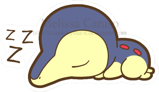 The "revive"'d Save Cyndaquil Rp - Cyndaquil Sleeping (554x322), Png Download