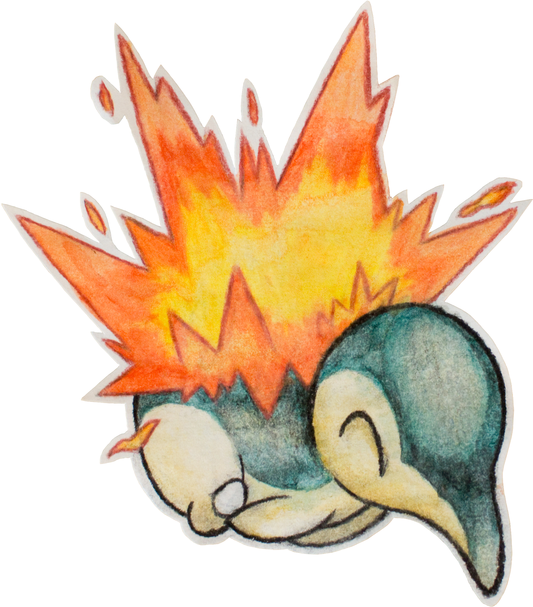 Cyndaquil Background Images & Pictures - Cyndaquil (2818x2236), Png Download