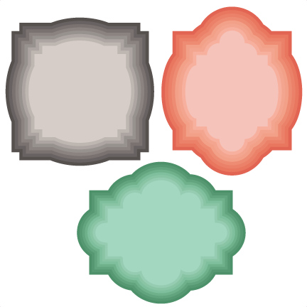 Nested Labels Svg Cutting Files For Cricut Silhouette - Scalable Vector Graphics (432x432), Png Download