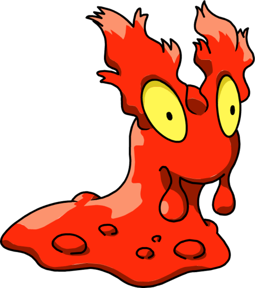 Pokemon Slugma (500x564), Png Download