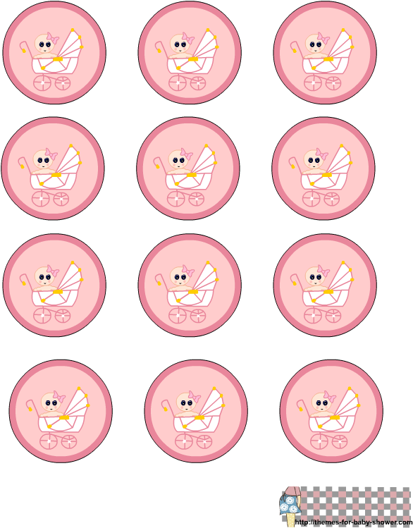 Etiquetas Para Baby Shower Para Imprimir Gratis (612x792), Png Download