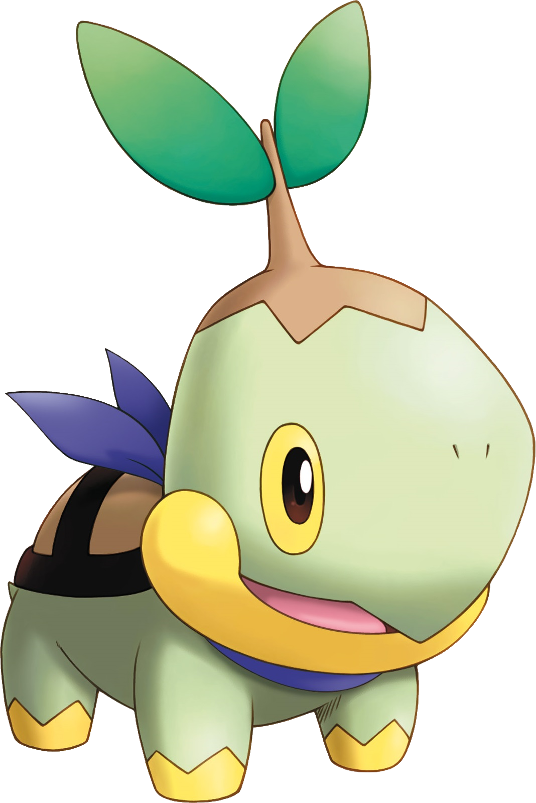 Png - Pokémon Turtwig (1068x1599), Png Download