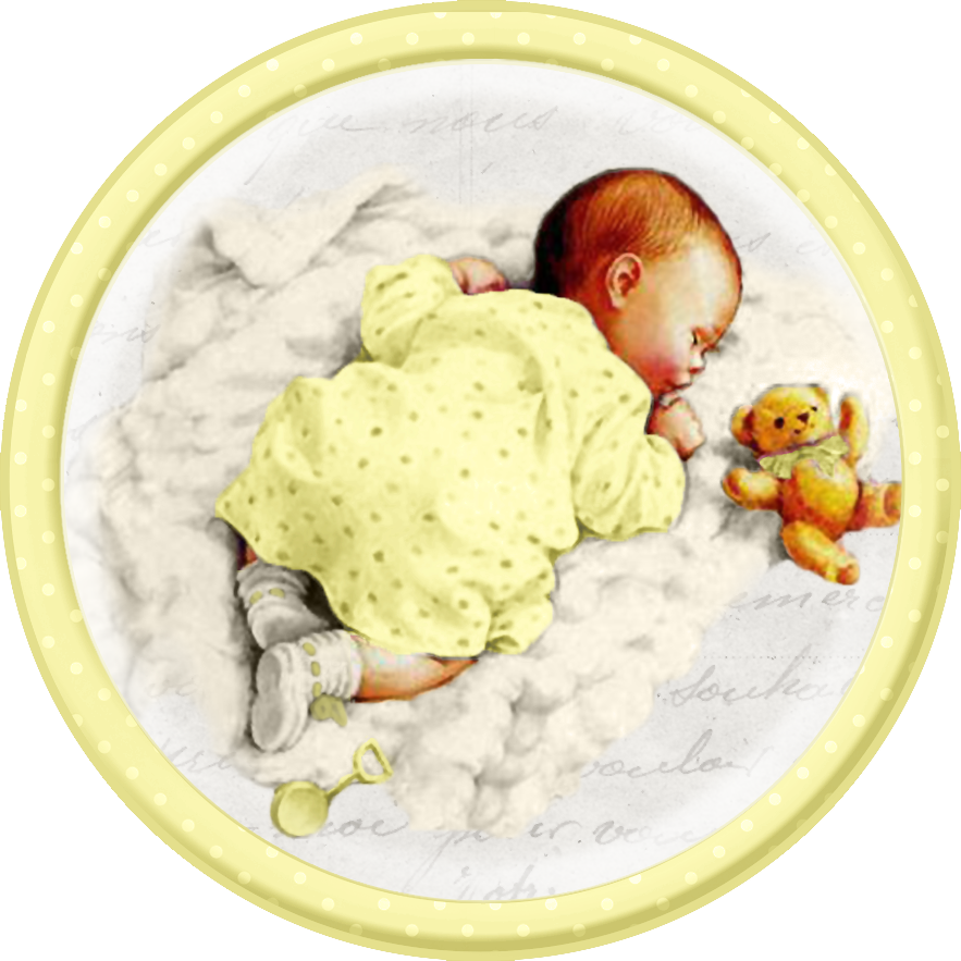 Cute Sleeping Babies - Vintage Baby Boy Train Clipart (883x883), Png Download