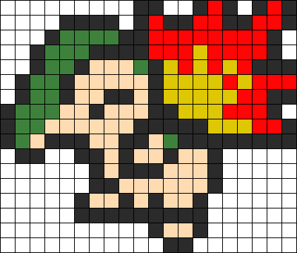 Cyndaquil Perler Bead Pattern / Bead Sprite - Cyndaquil Pixel Art (421x358), Png Download