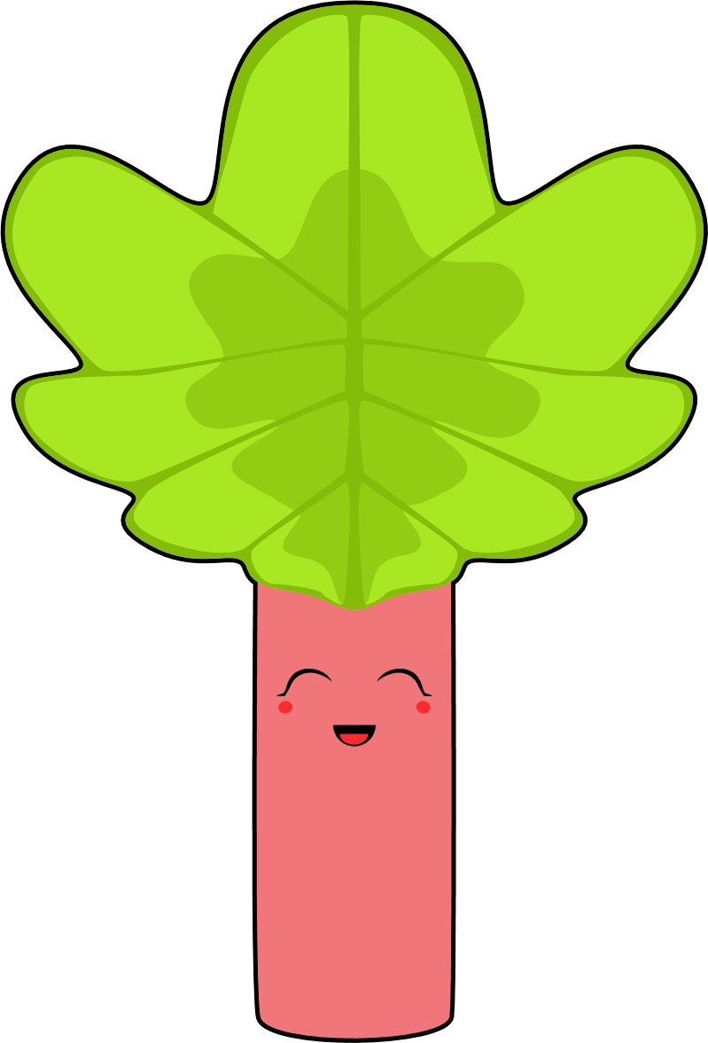 After Posting The Strawberry Labels, A Friend Said - Cute Rhubarb (799x1176), Png Download