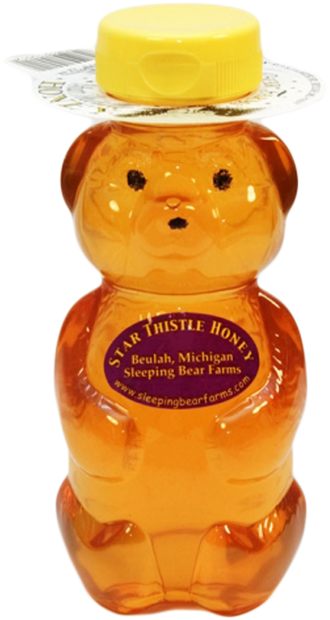 Product Categories Sleeping Bear Farms Star Thistle - Honey Bear Bottle Transparent (600x600), Png Download