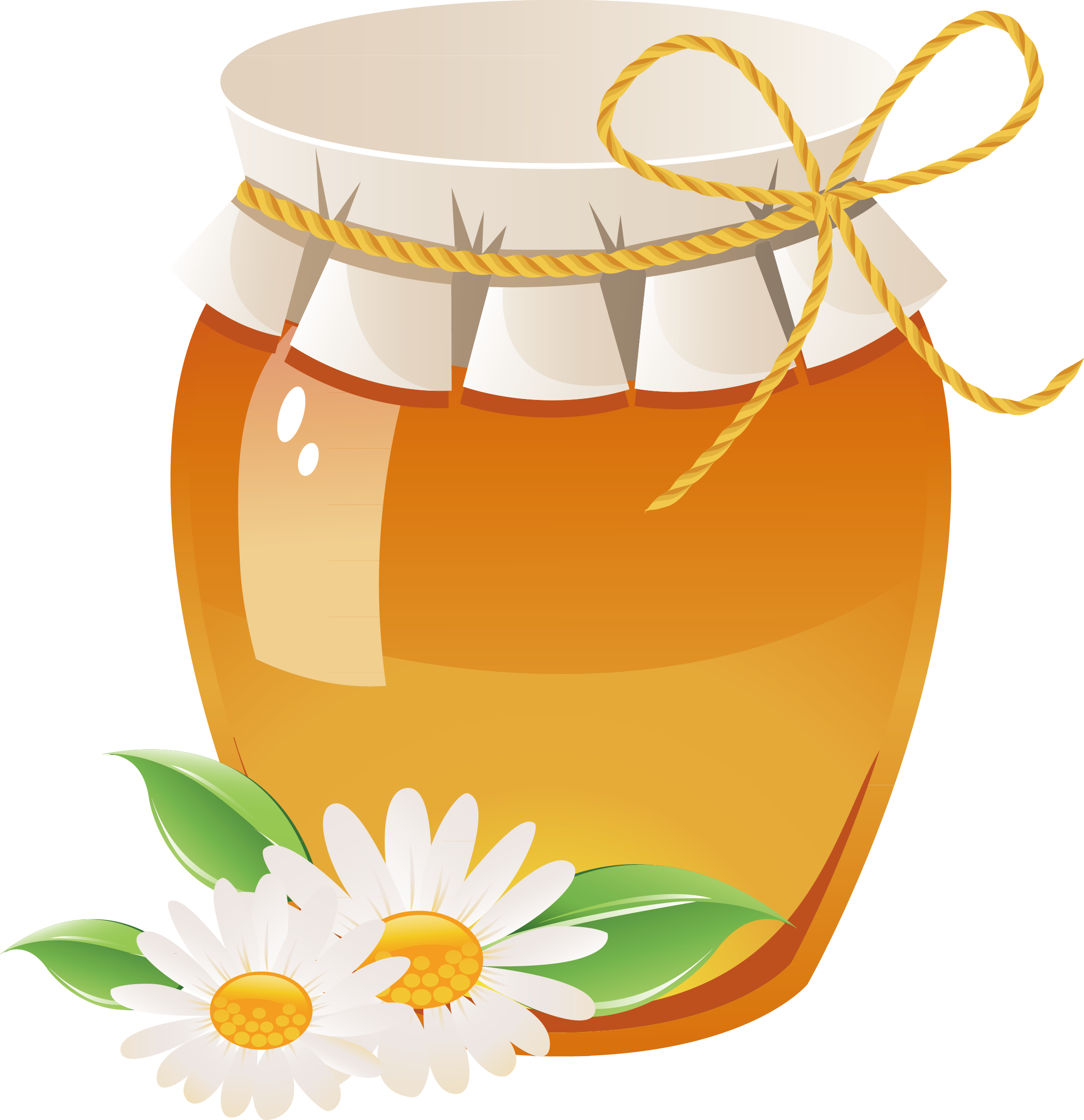 Bee Sealed Wine Altar Elements Transprent Png - Honey Jar Bees Flowers (2243x2316), Png Download