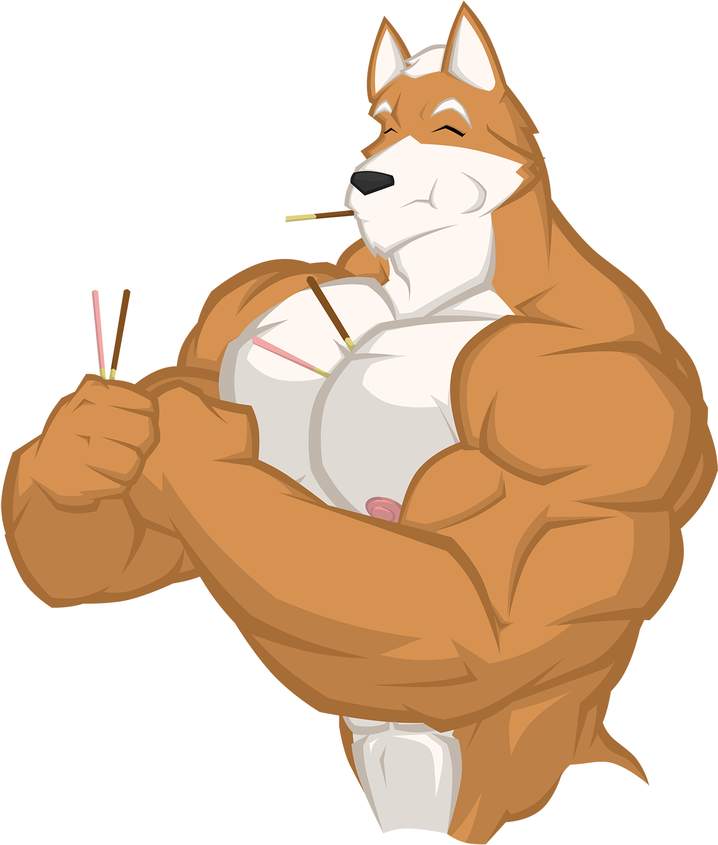 Pocky Day Fox - Fox Mccloud Fan Art (1457x1700), Png Download