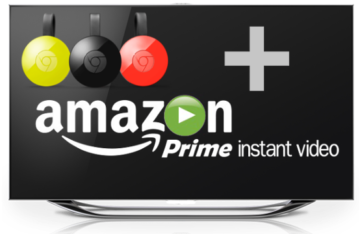 Chromecast Amazon Prime Instant Video How To - Amazon Video Chromecast (520x245), Png Download