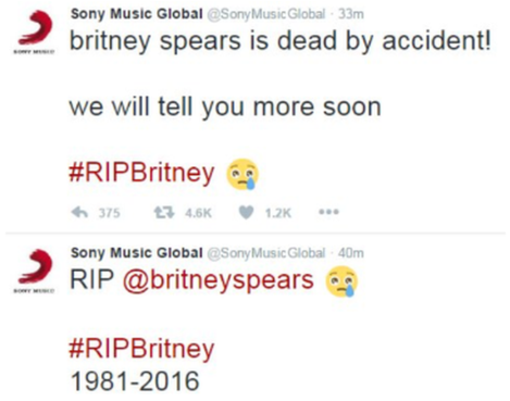 Sony Music Apologises To Britney Spears Over False - Britney Spears Sony Music (613x368), Png Download