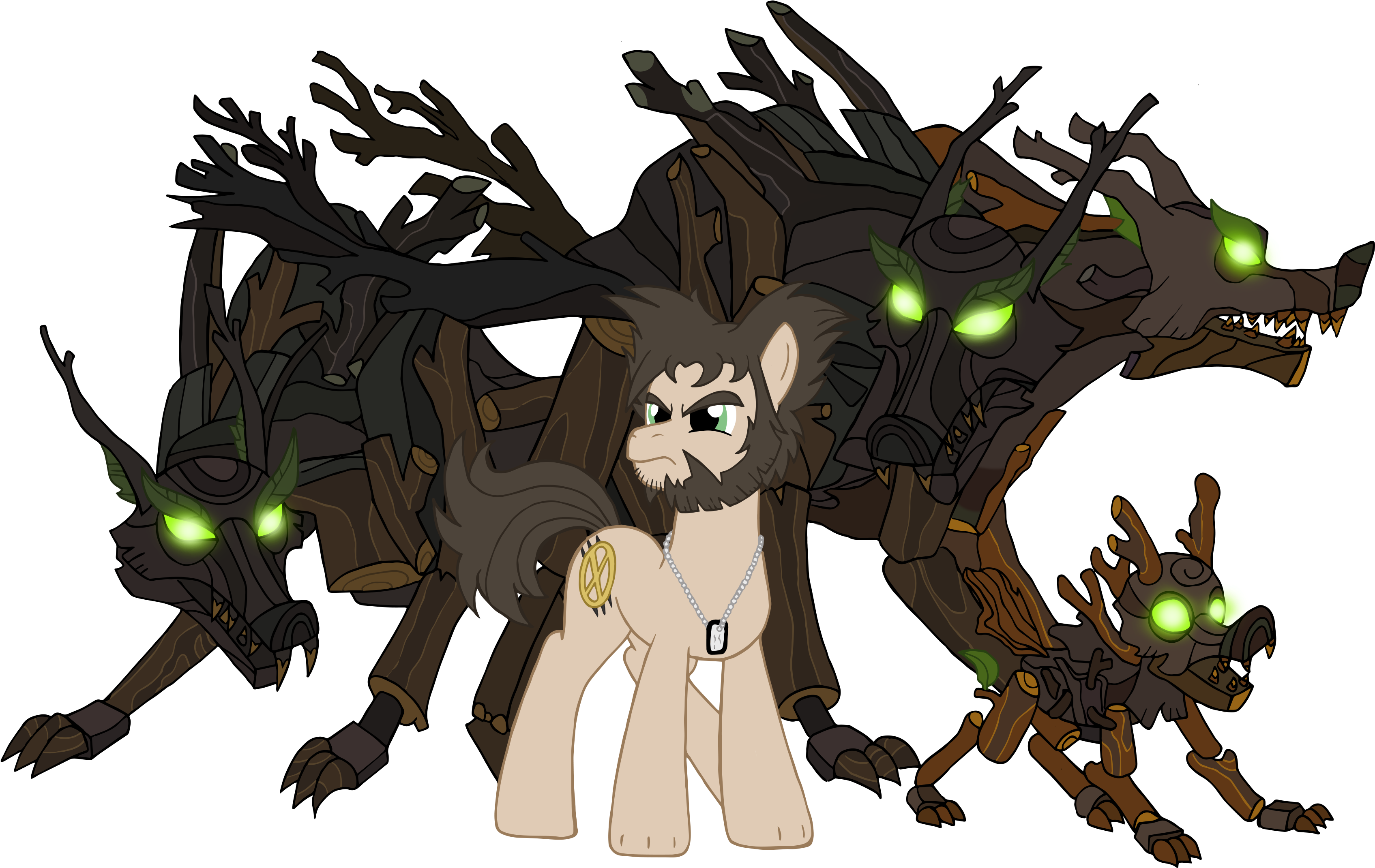 #1464151 - Artist - Edcom02, Artist - Jmkplover, Dog - Spiders And Magic Wolverine (3475x2198), Png Download