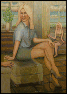 8 Famous People Part 2 Paintings Part 2 Www - Celebrity (300x400), Png Download