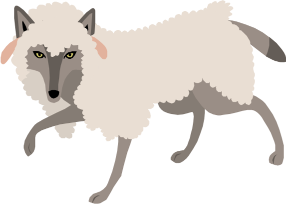 Too Cutesy, But I Like The Simplicity Of It And The - Sheep (573x410), Png Download