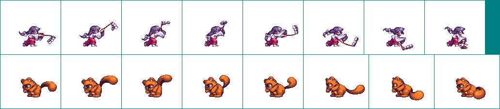 Click For Full Sized Image Pocky & Rocky - Resource (1031x225), Png Download