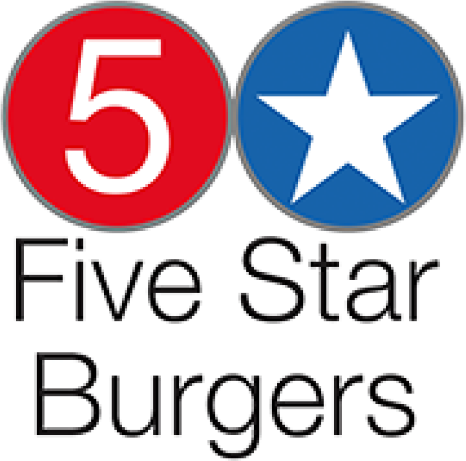5 Star Burgers Logo (1024x1024), Png Download