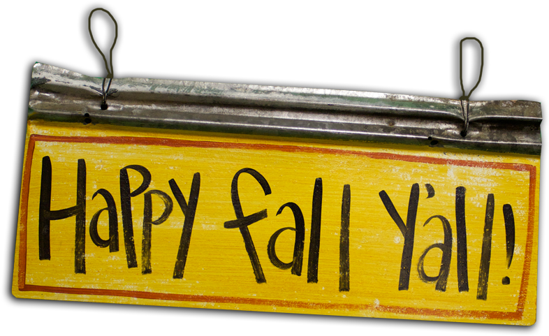 Happy Fall Y'all - Metal (800x534), Png Download