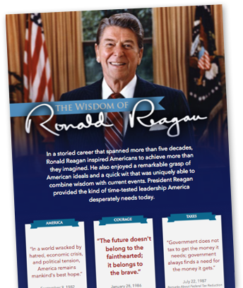 Download The Wisdom Of Ronald Reagan Poster - Ronald Reagan Presidential Library (351x407), Png Download