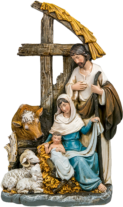 Nativity Scene - Jim Bakker Show (543x717), Png Download
