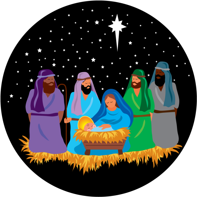 Nativity Scene - Nativity Gobo (800x800), Png Download