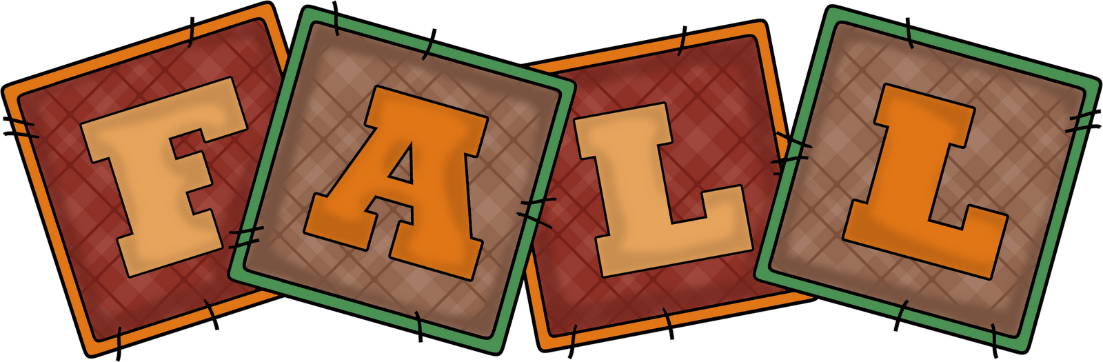 Image Result For Happy Fall Clipart Related Image - Fall Word Clip Art (1600x525), Png Download