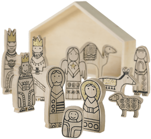 Nativity Scene • $24 - Accent Decor (500x611), Png Download