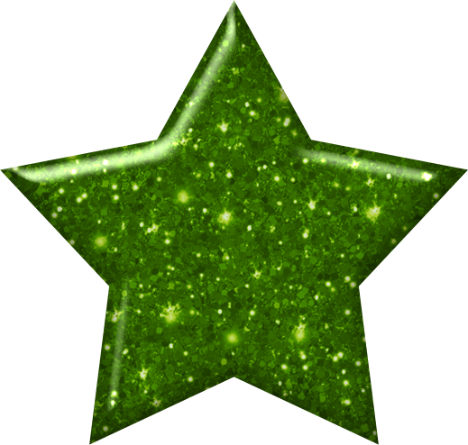 Green Glitter Star Cliparts Msr-7 - Blue Star Icon (519x494), Png Download