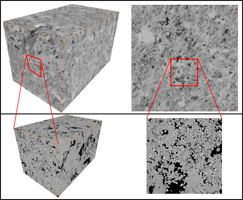 Comparison Of A Carbonate Rock Imaged With Conventional - Portable Network Graphics (821x675), Png Download
