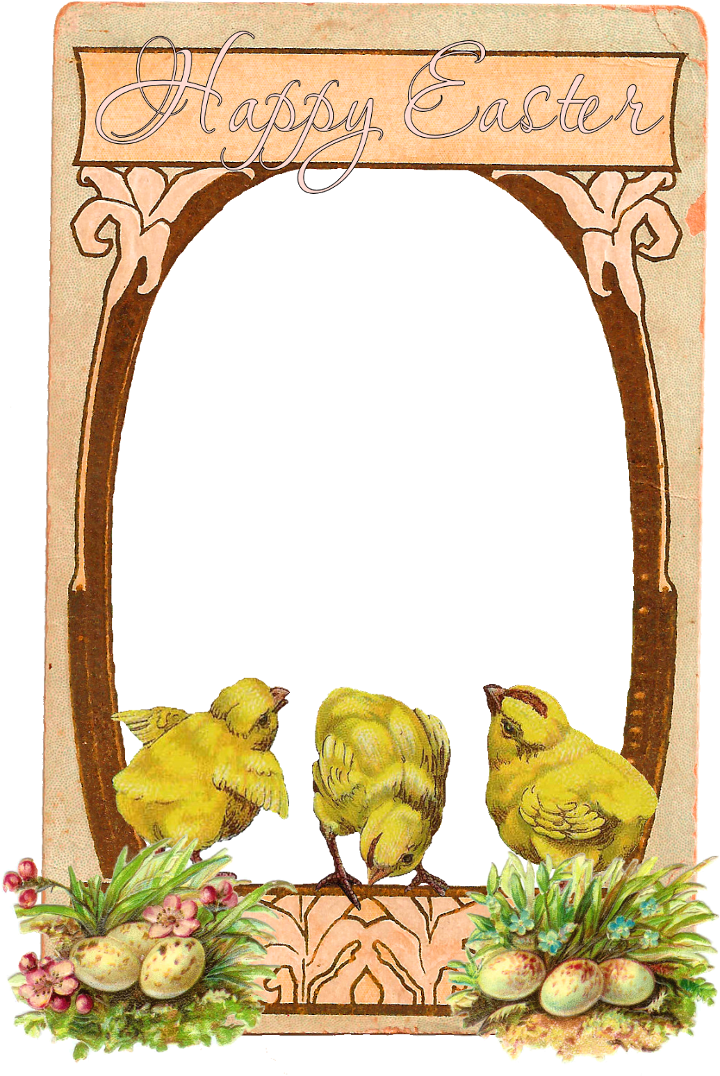 Printable Easter Greeting - Easter (1087x1600), Png Download