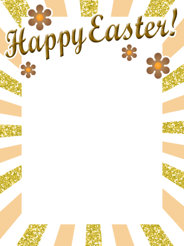 Happy Easter Photo Frame - Easter (375x500), Png Download