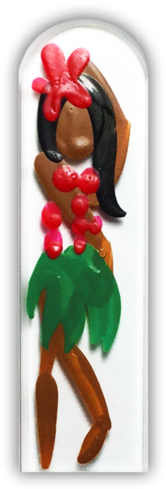 102500 Hula Girl - Figurine (500x500), Png Download