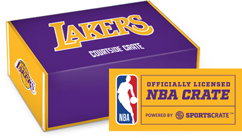 Los Angeles Lakers™ Courtside Crate - Fathead Nba Logo Wall Decal (500x280), Png Download