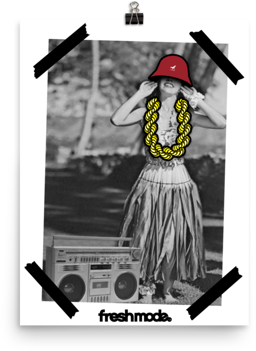 Fresh Mode Hulagirl Photo Paper Poster - Ghetto (1000x1000), Png Download