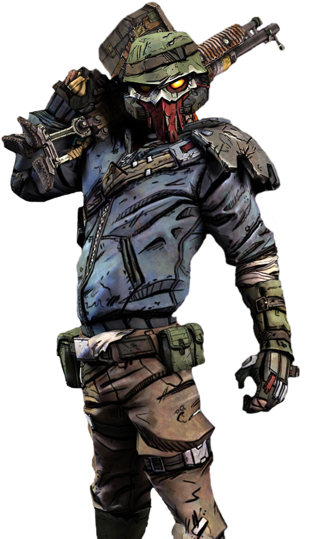 Borderlands 2 Bandit Render By Meta625-d4u0fzf - Borderlands 2 Bandit Cosplay (729x1095), Png Download