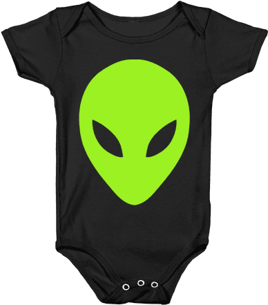 Alien Head Baby Onesy - Star Trek Baby Cloth (484x484), Png Download